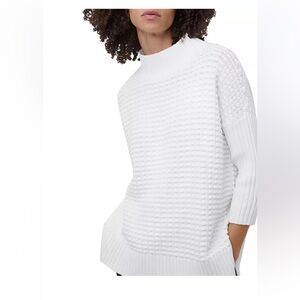 French Connection Mozart Popcorn Sweater - White XS
